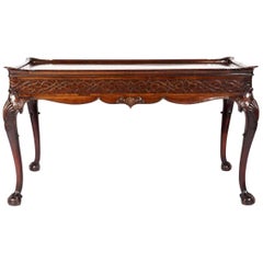 19th Century Irish Chinese Chippendale Style Tea Table