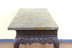 19th Century Irish Chippendale Mahogany Console Table