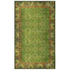Doris Leslie Blau Collection 19th Century Irish Donegal Green Handmade Wool Rug