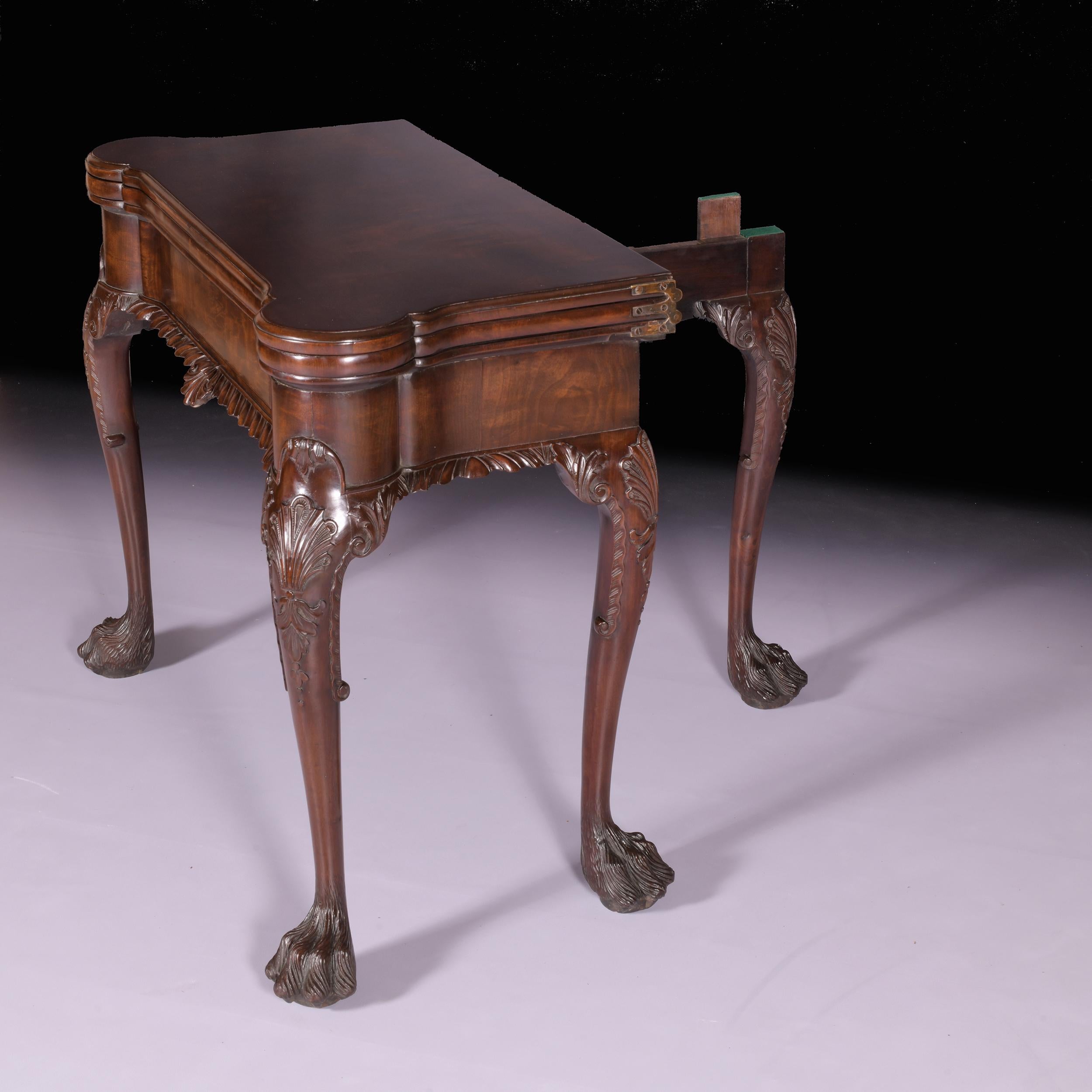 19th Century Irish George II Style Games Table For Sale 5