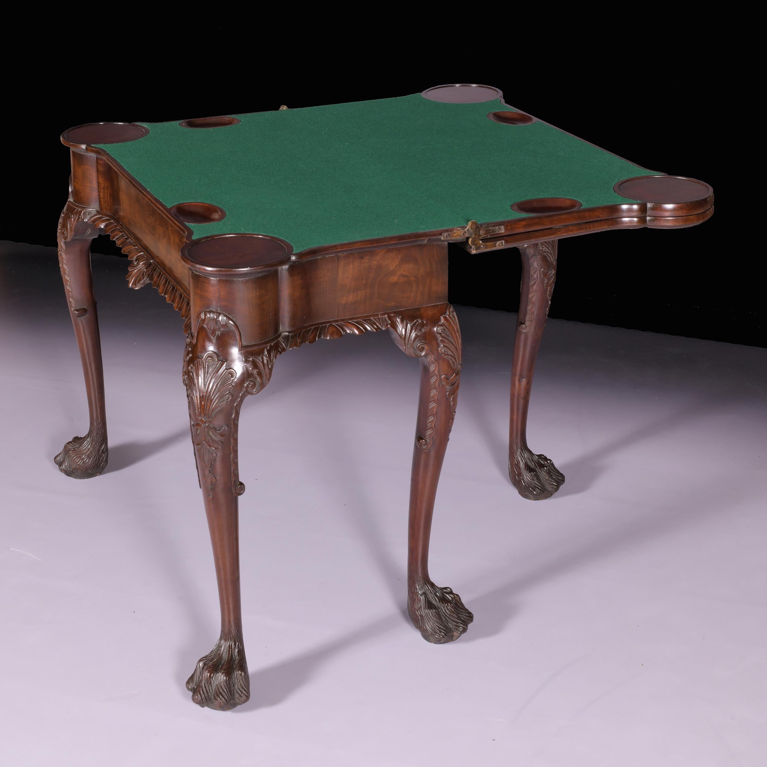 19th Century Irish George II Style Games Table For Sale 7