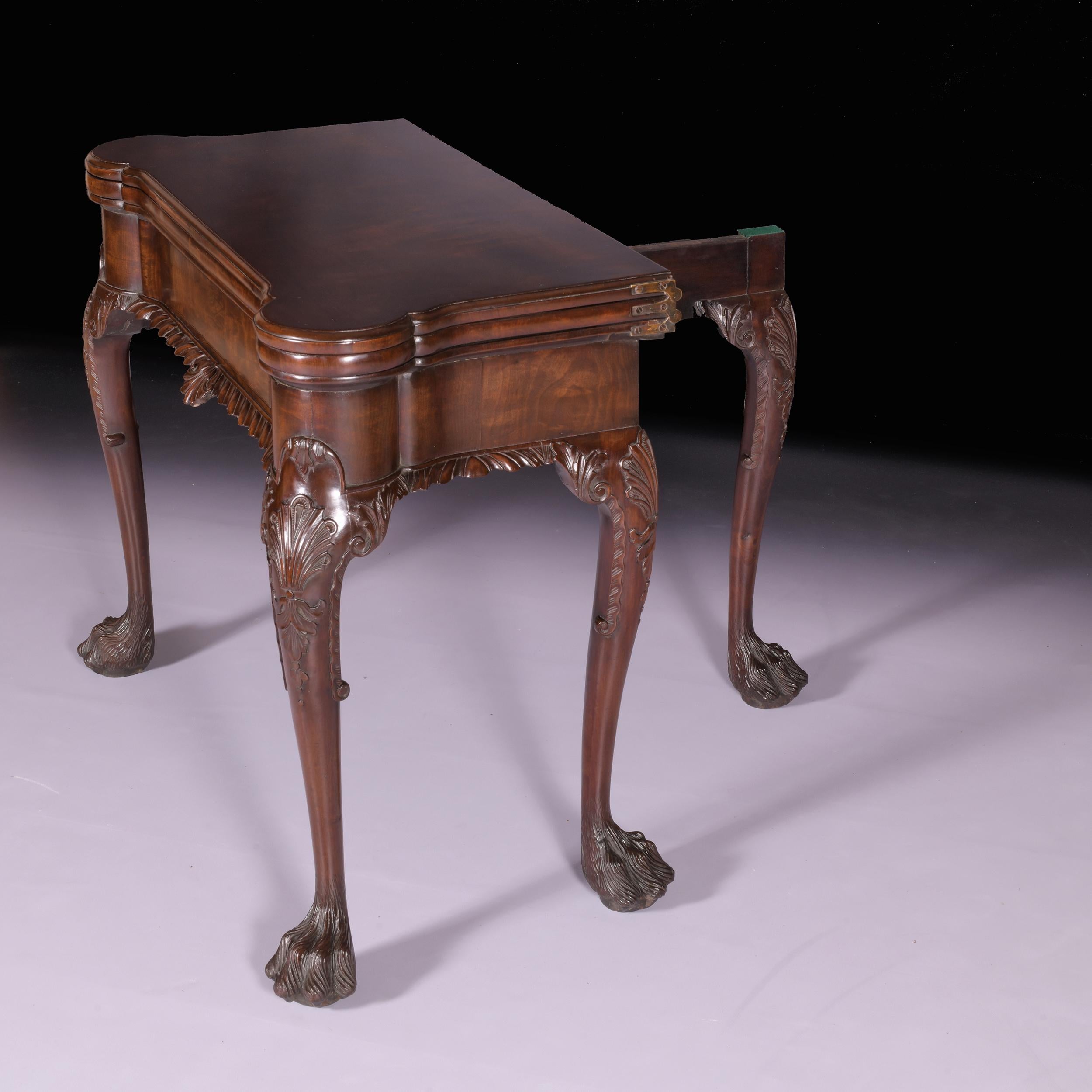 19th Century Irish George II Style Games Table For Sale 4