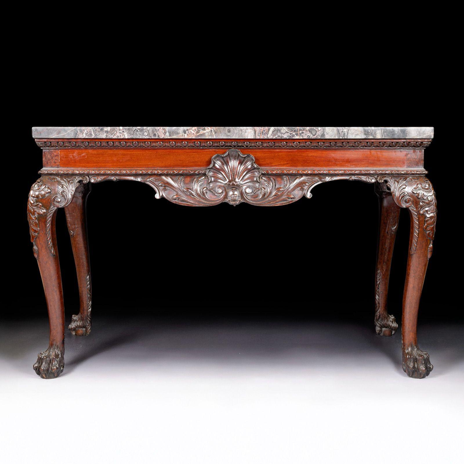 19th Century Irish George III Style Console Table In Good Condition For Sale In Dublin, IE