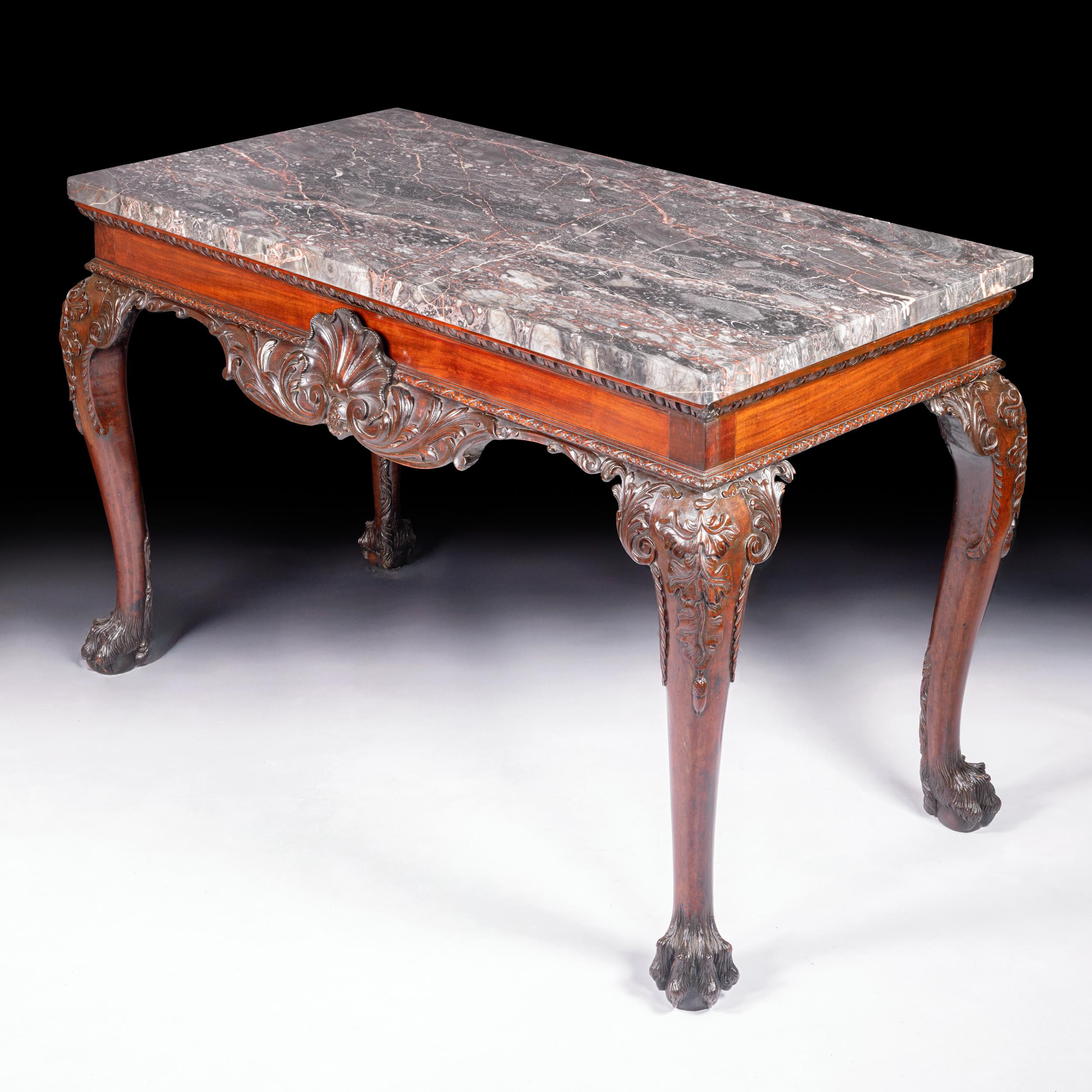 19th Century Irish George III Style Console Table For Sale 2