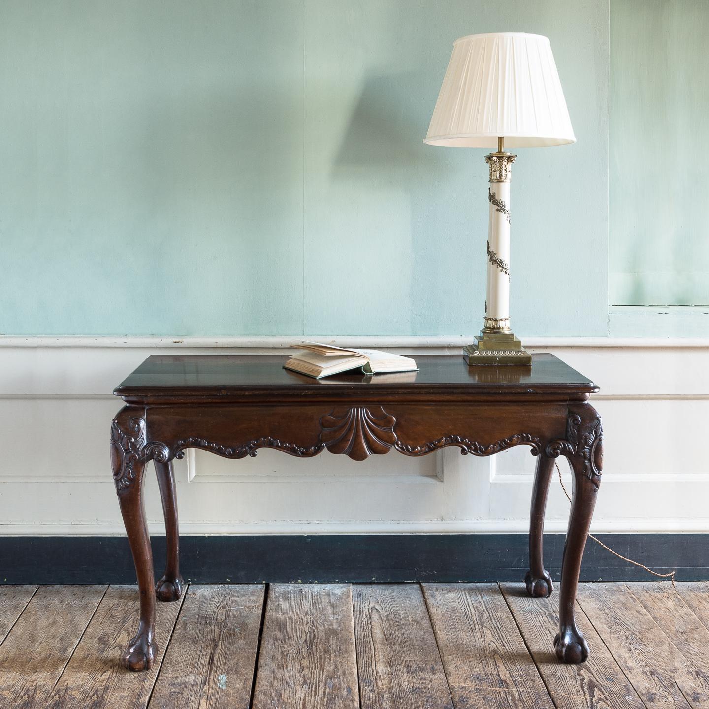 19th Century Irish Mahogany Serving Table, George II Style 16