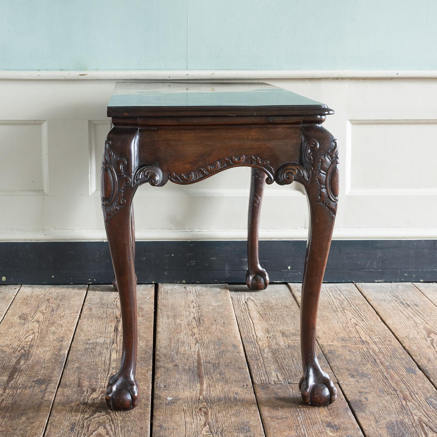 19th Century Irish Mahogany Serving Table, George II Style 2