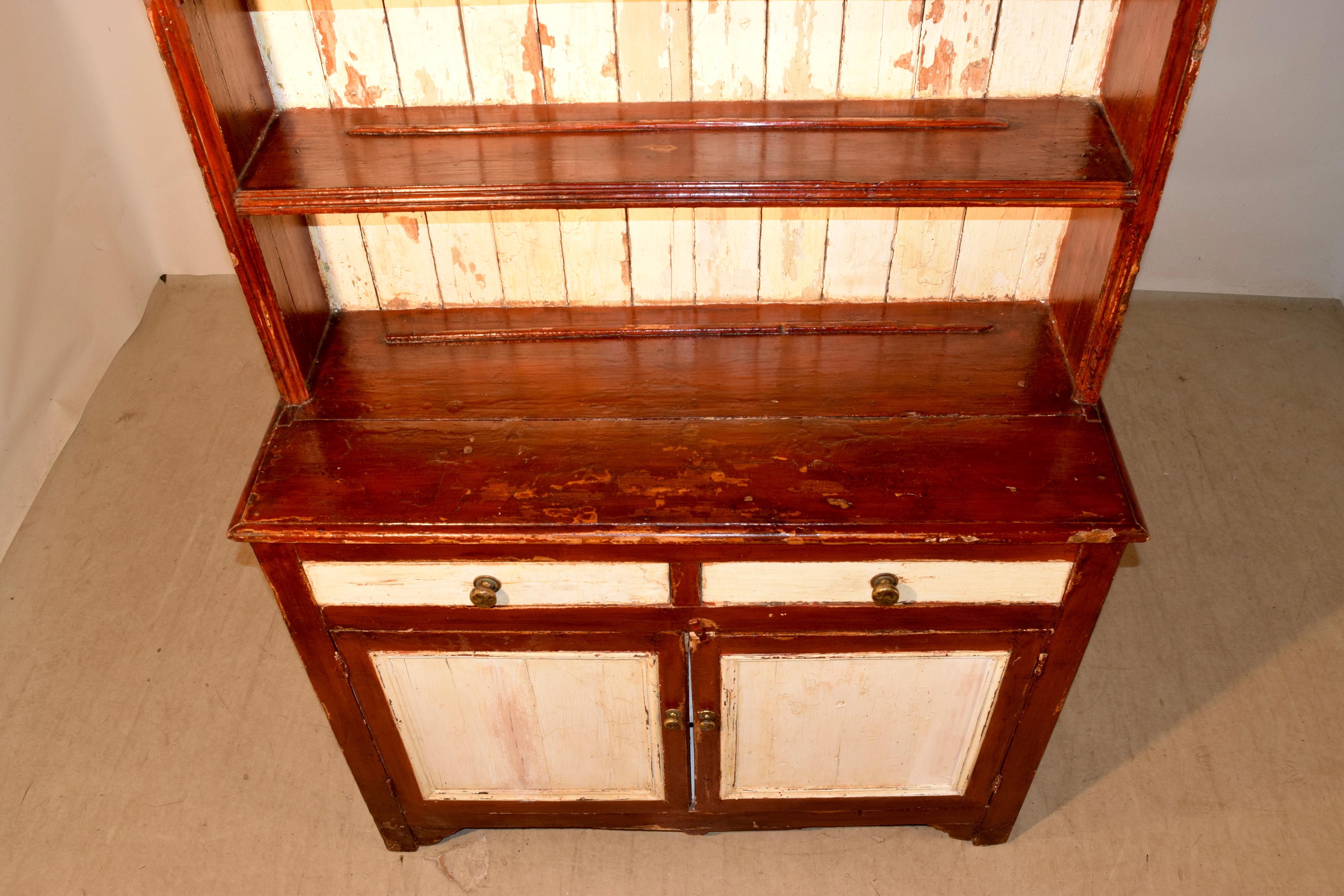 19th Century Irish Painted Cupboard For Sale 6