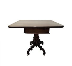 19th Century Irish Pair of Turnover Leaf Tea Tables