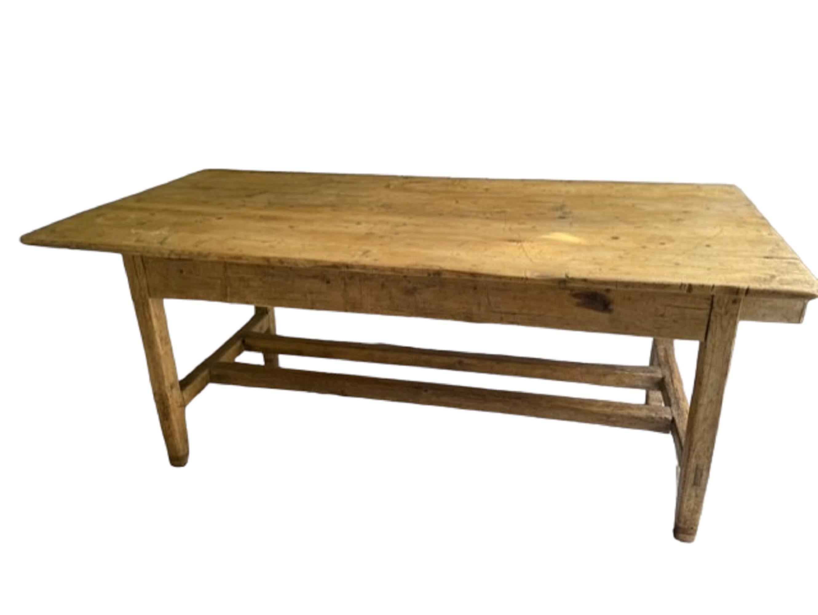 Table de ferme en pin irlandais du XIXe siècle en vente 6