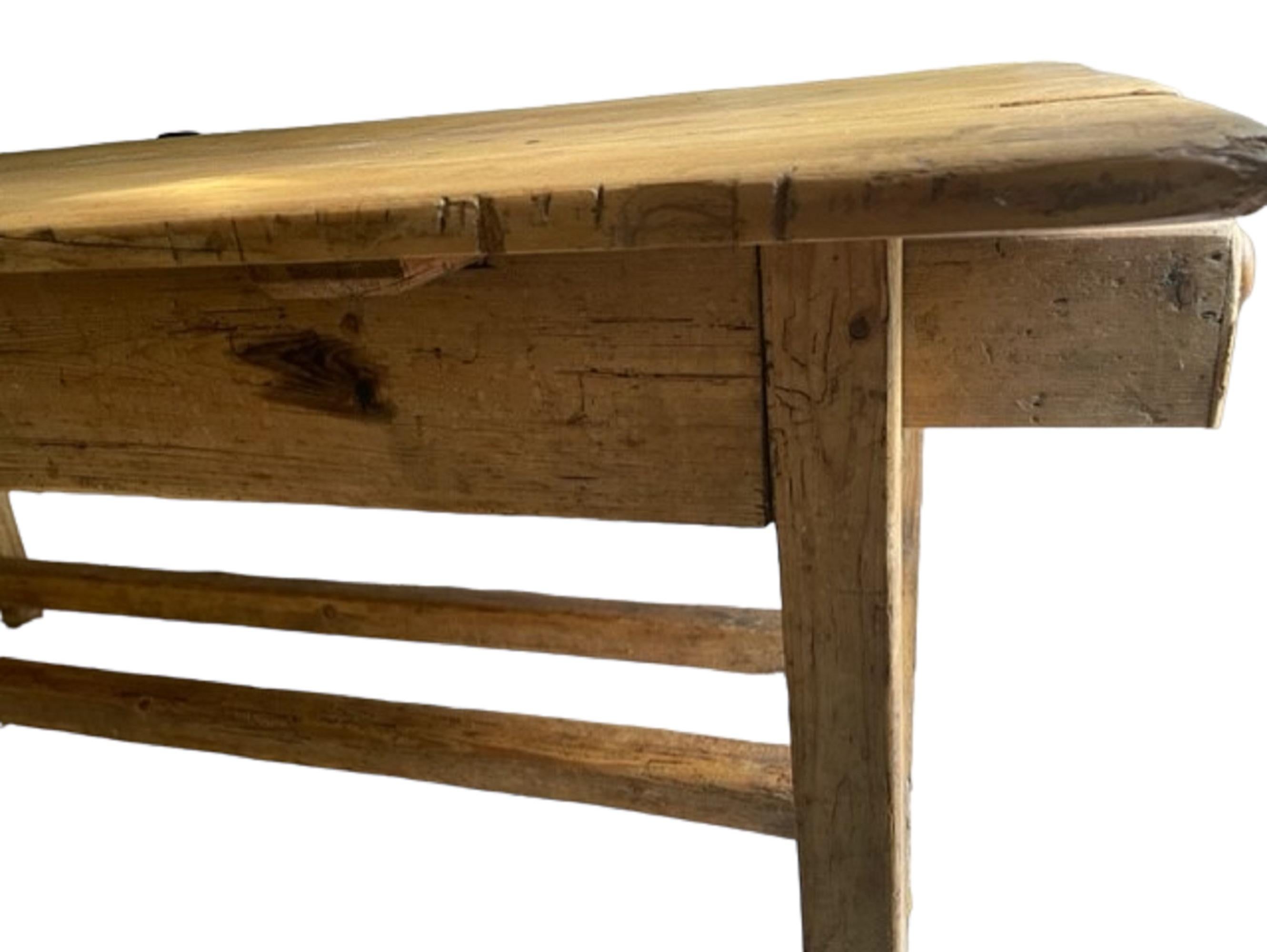Fin du XIXe siècle Table de ferme en pin irlandais du XIXe siècle en vente