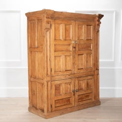 19th Century Irish Pine Food Press or Cupboard
