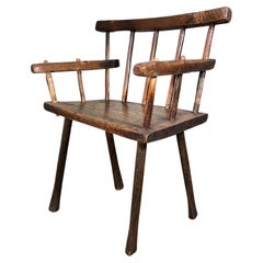 Antique 19th Century Irish Vernacular Hedge Chair