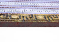 19th Century Irish Wallpaper Panel Framed in a Cornice Molding