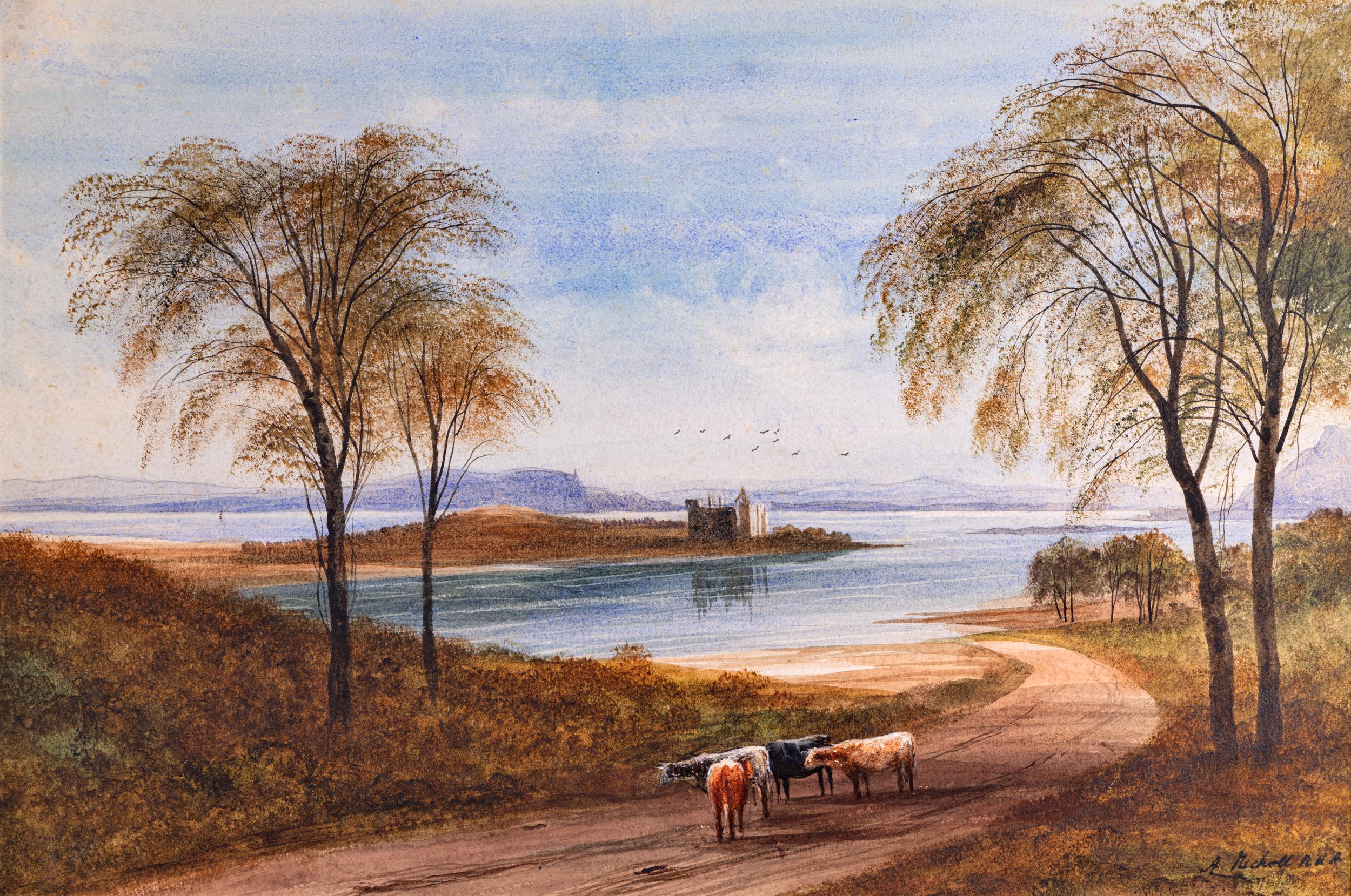 Romantico Acquerello irlandese del XIX secolo di Andrew Nicholl R.H.A. (1804-1886) N. Irlanda in vendita