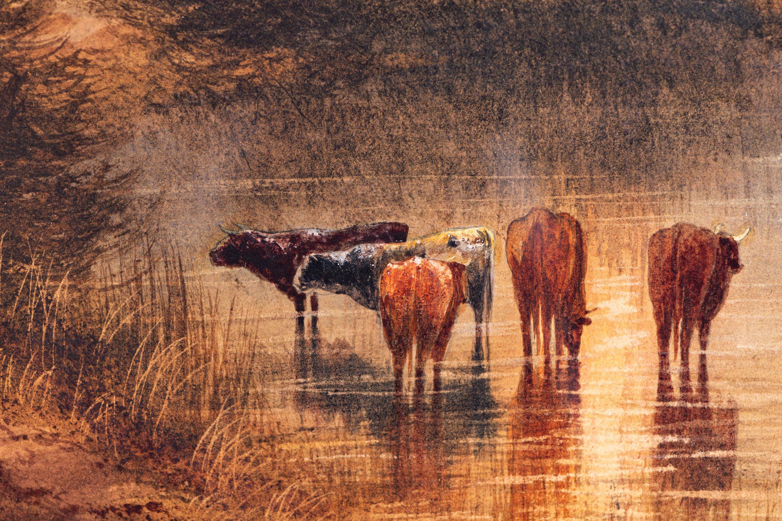 Irisches Aquarell des 19. Jahrhunderts von Andrew Nicholl R.H.A. (1804-1886) N. Irland (Nordirisch) im Angebot