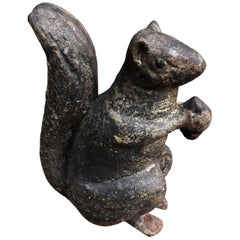 19th Century Iron American Squirrel Doorstop
