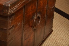 19th Century Iron-Bound Teak Trunk, Rajasthan, India, circa 1860