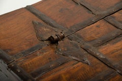 19th Century Iron-Bound Teak Trunk, Rajasthan, India, circa 1860