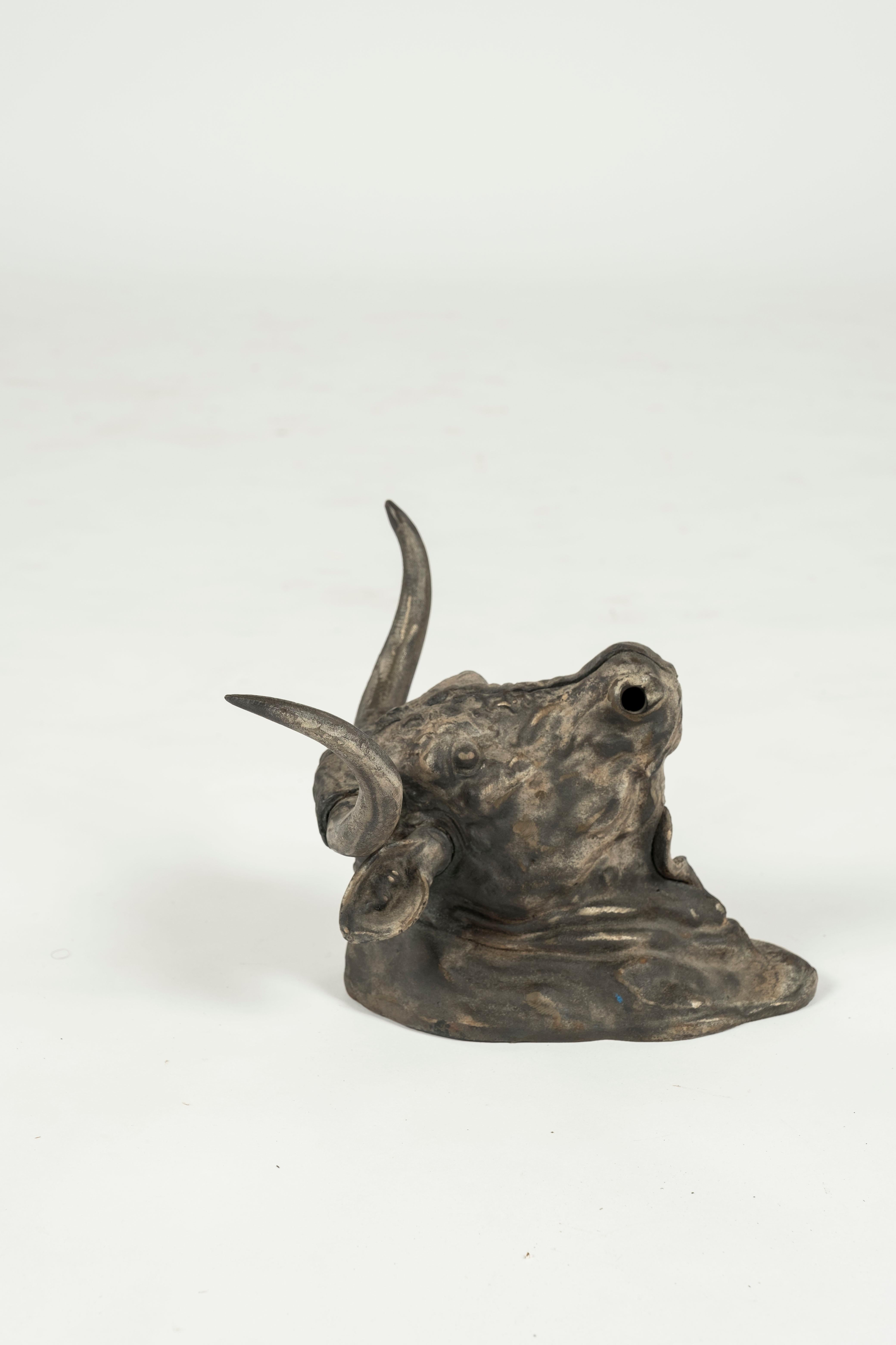 19th Century Iron Bull's Head For Sale 1