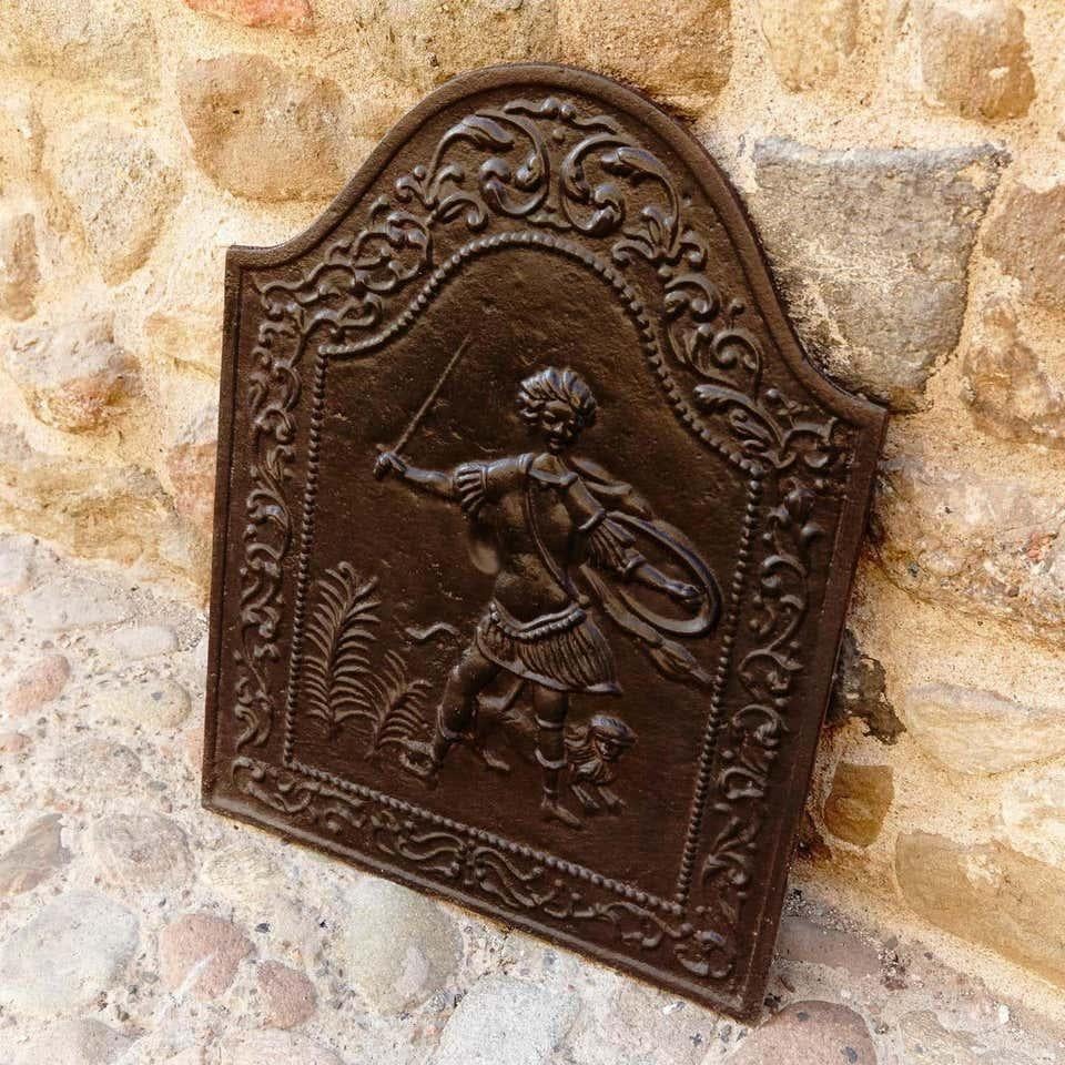 Kaminschirm aus Eisen, 19. Jahrhundert, Frankreich - Originalzustand im Angebot 1