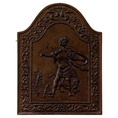 19th Century Iron Fireplace Screen, France – Original Condition