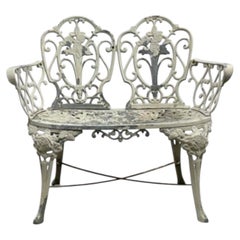 Eiserne Gartenbank aus dem 19.