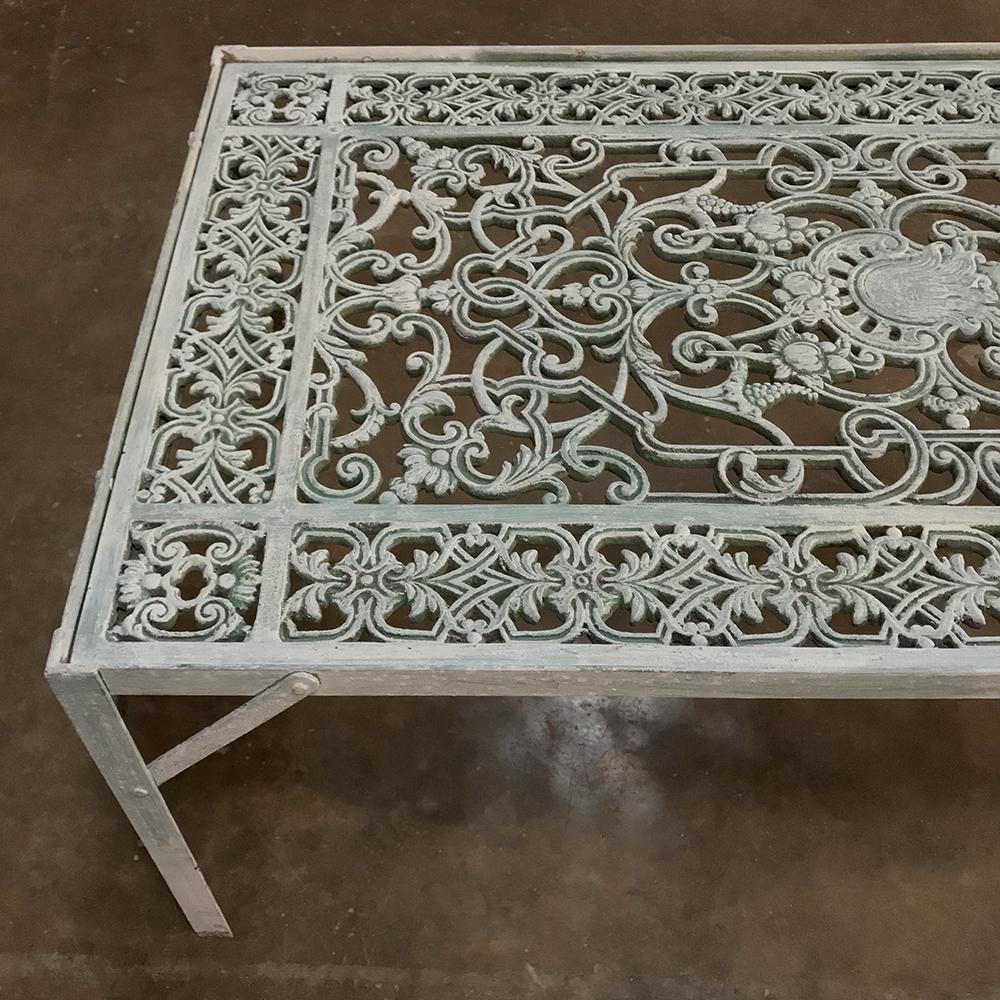 19th Century Iron Panel Coffee Table For Sale 2