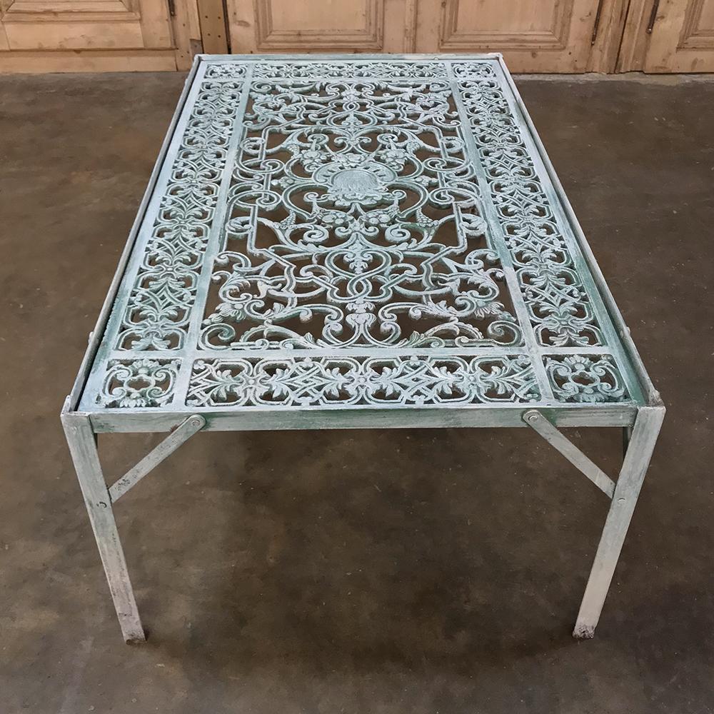 19th Century Iron Panel Coffee Table For Sale 3