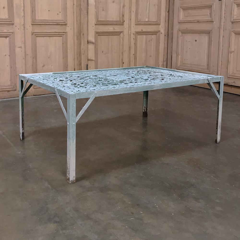 Belle Époque 19th Century Iron Panel Coffee Table For Sale