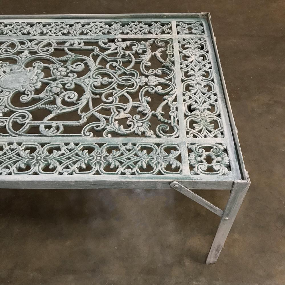 19th Century Iron Panel Coffee Table For Sale 1
