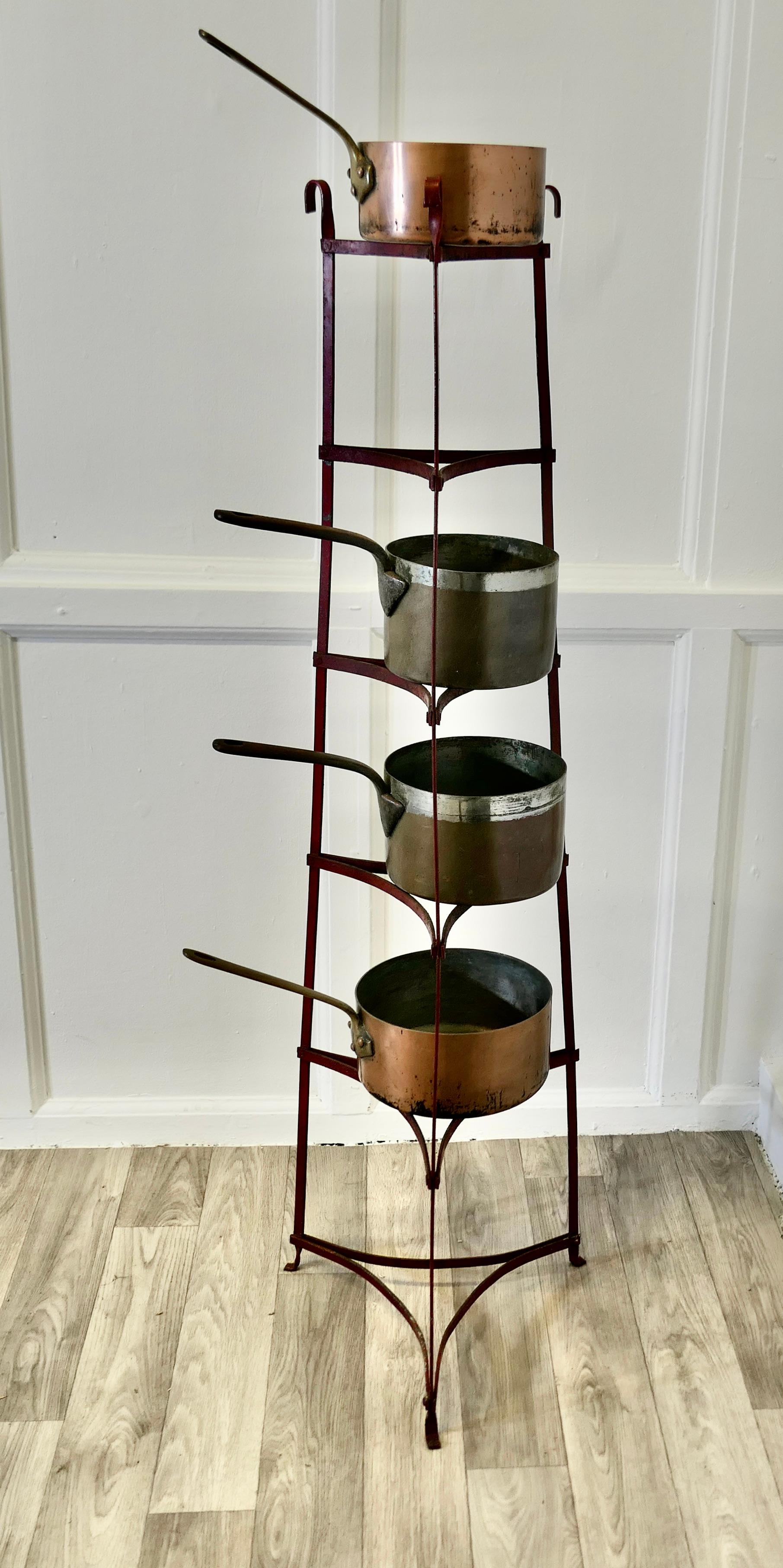 19th Century Iron Pot Stand, Farmhouse Kitchen 1
