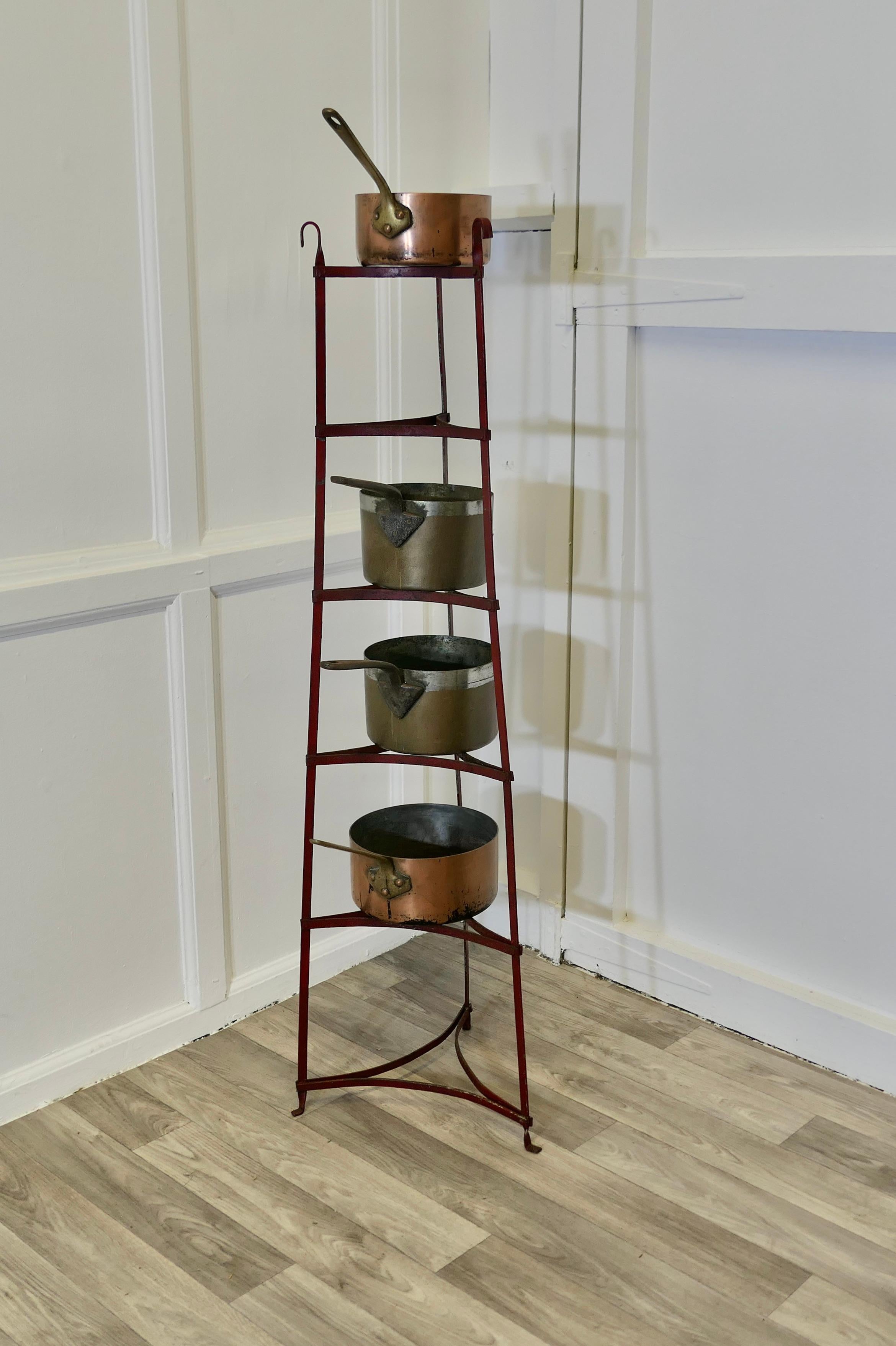 19th Century Iron Pot Stand, Farmhouse Kitchen 2