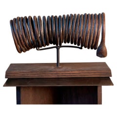 Moneda espiral de hierro igbo del siglo XIX (Manilla), Nigeria