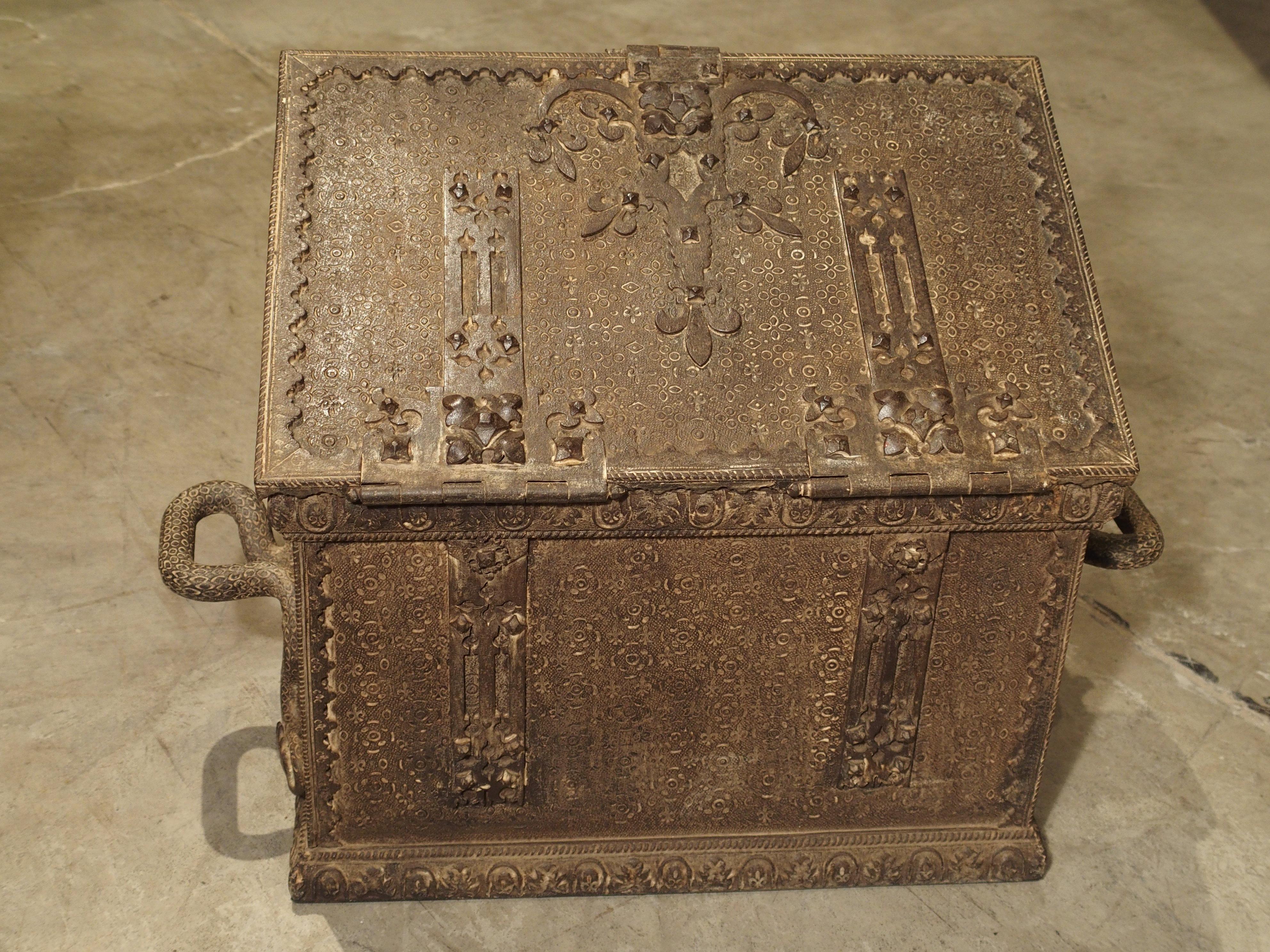 19th Century Iron Strongbox from France 6