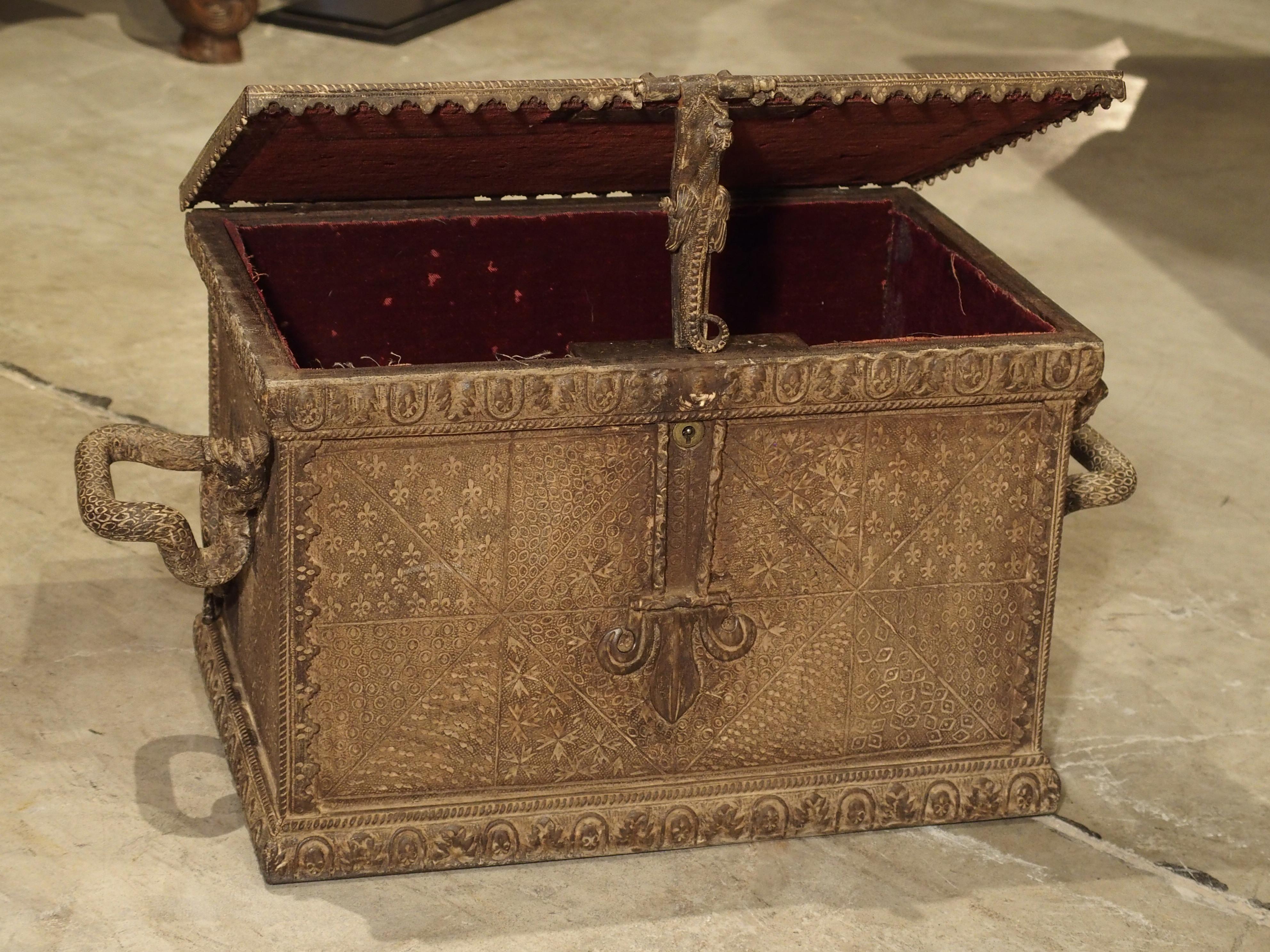 19th Century Iron Strongbox from France 7