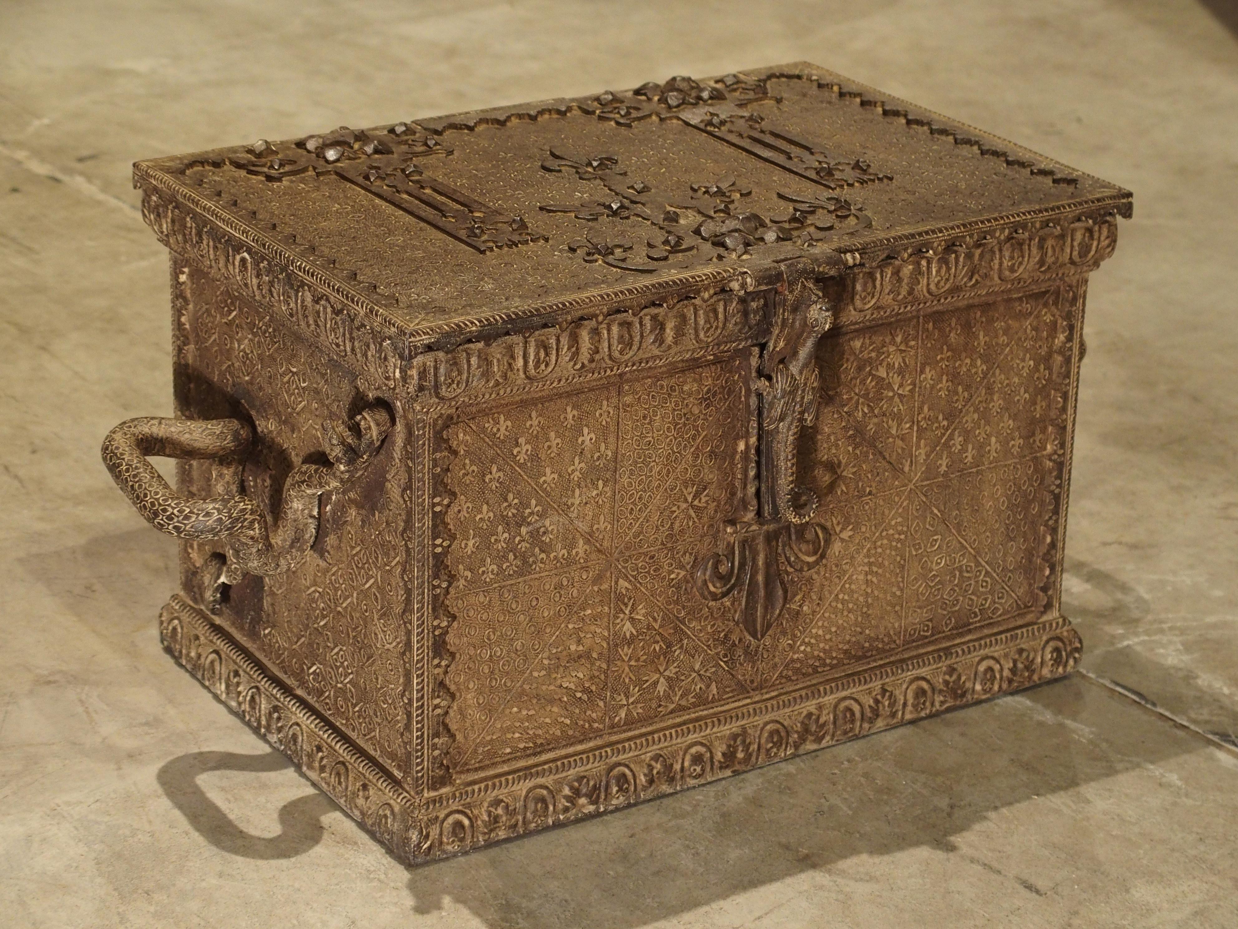 19th Century Iron Strongbox from France 8