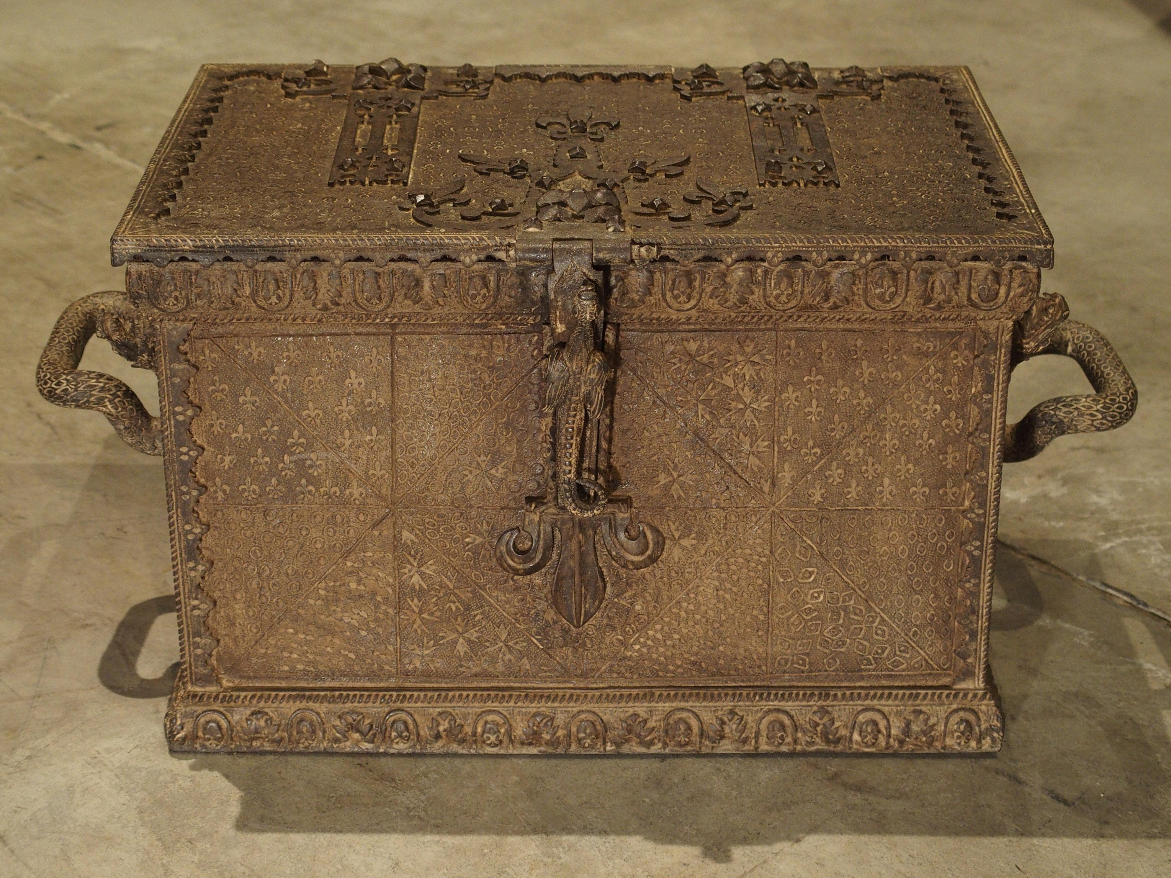 19th Century Iron Strongbox from France 9