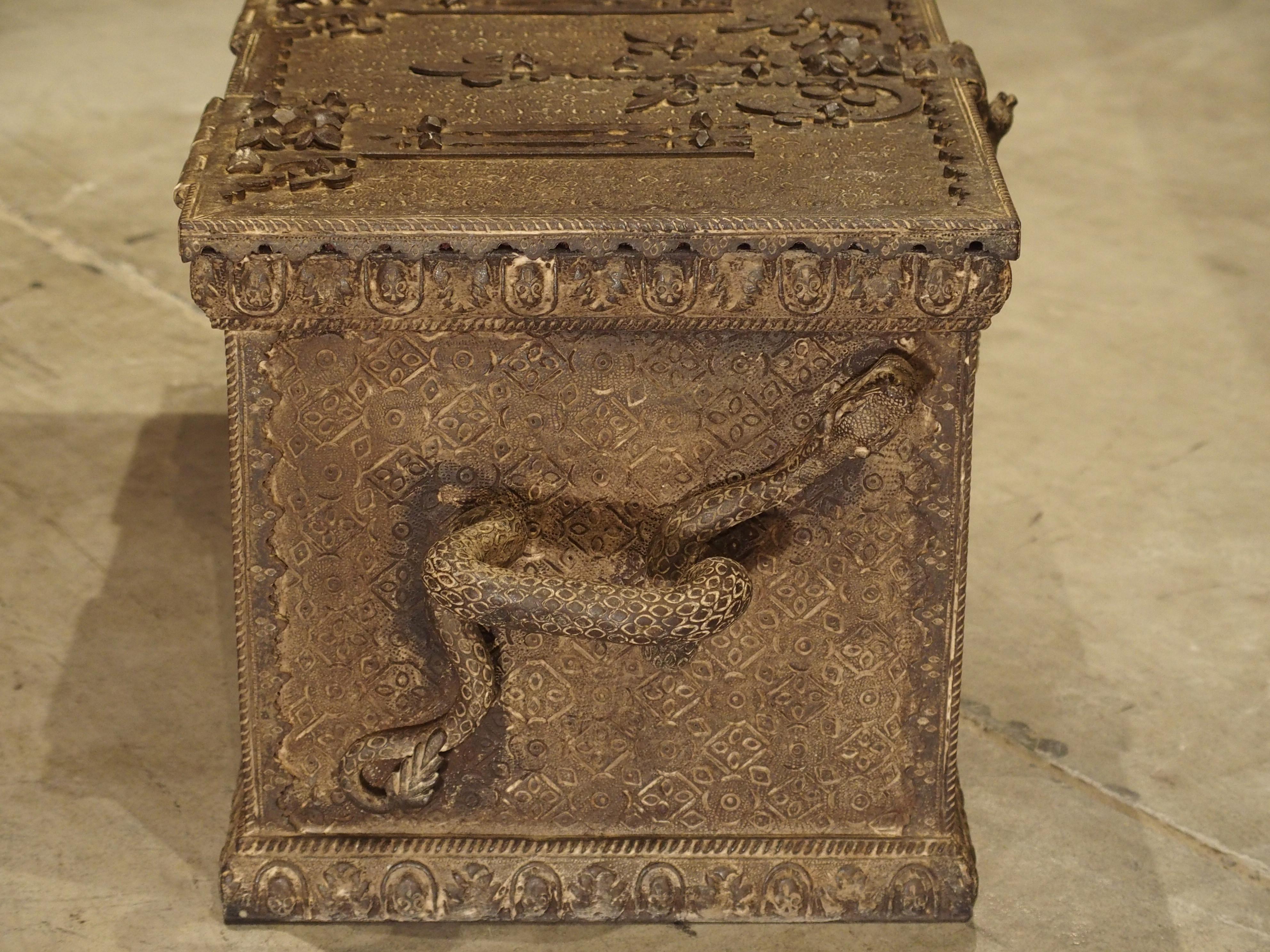 19th Century Iron Strongbox from France 15