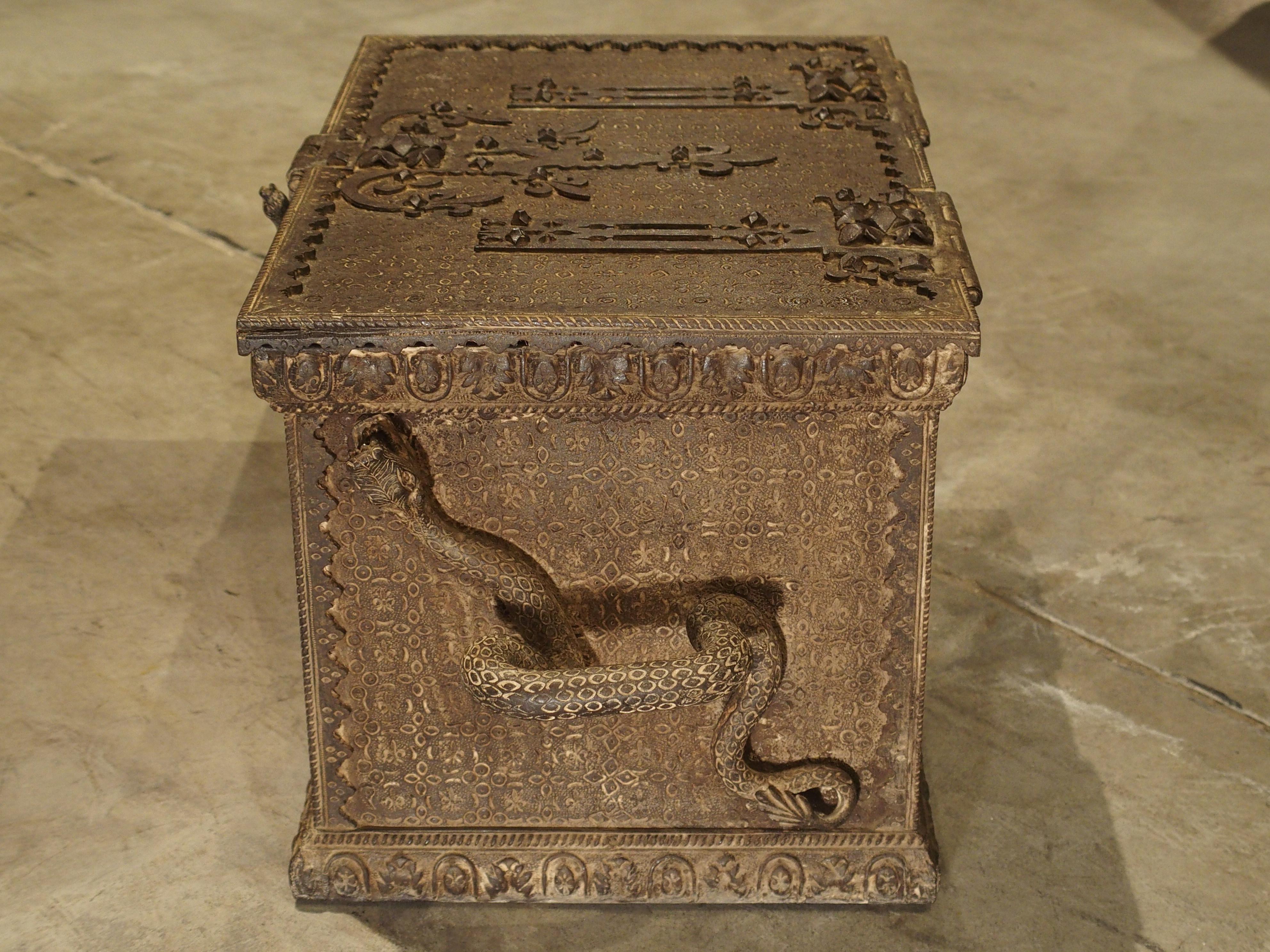 French 19th Century Iron Strongbox from France