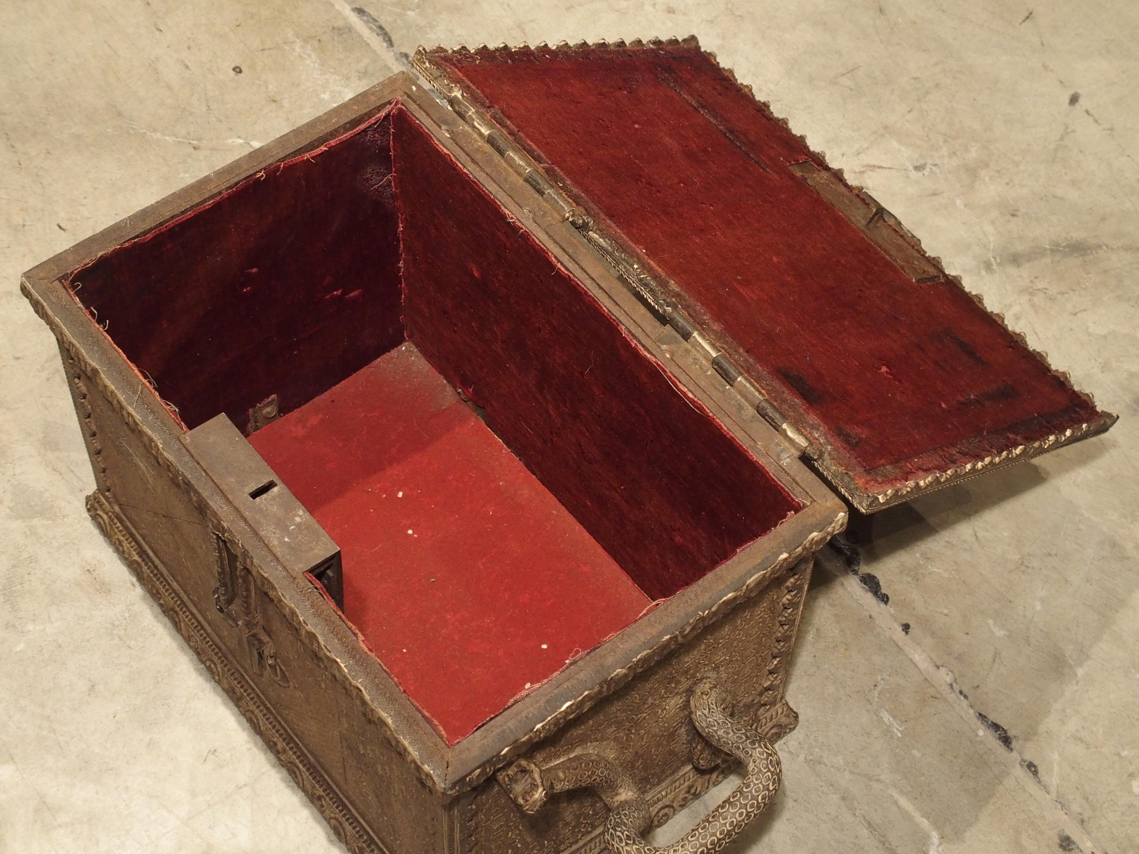19th Century Iron Strongbox from France 3