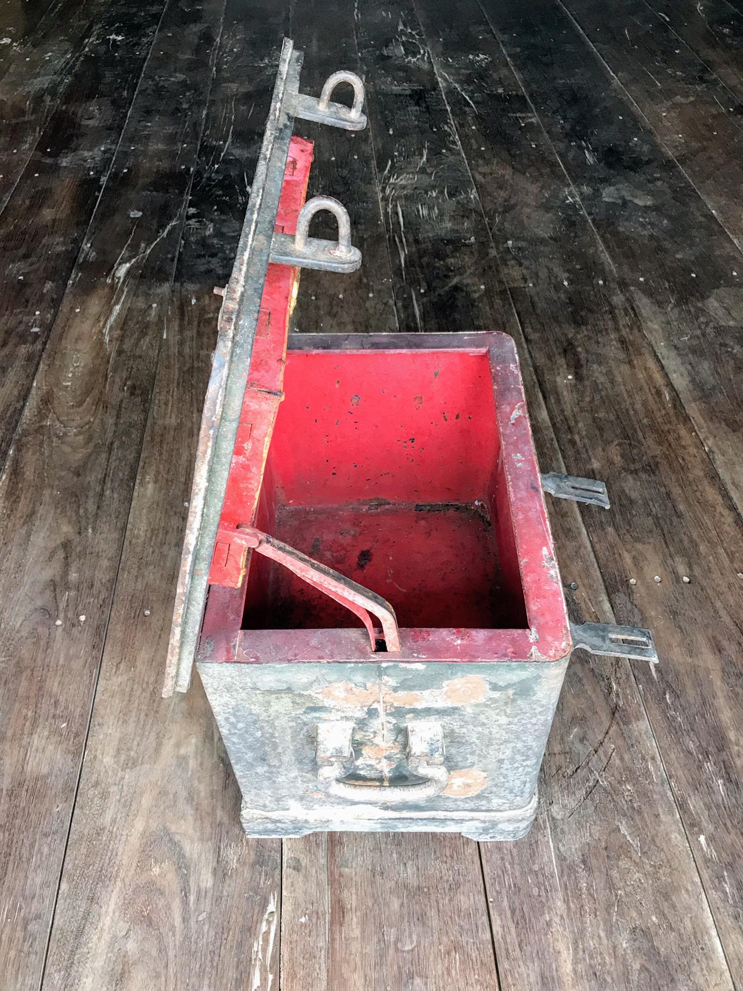 Other 19th Century Iron Traveling Strongbox For Sale