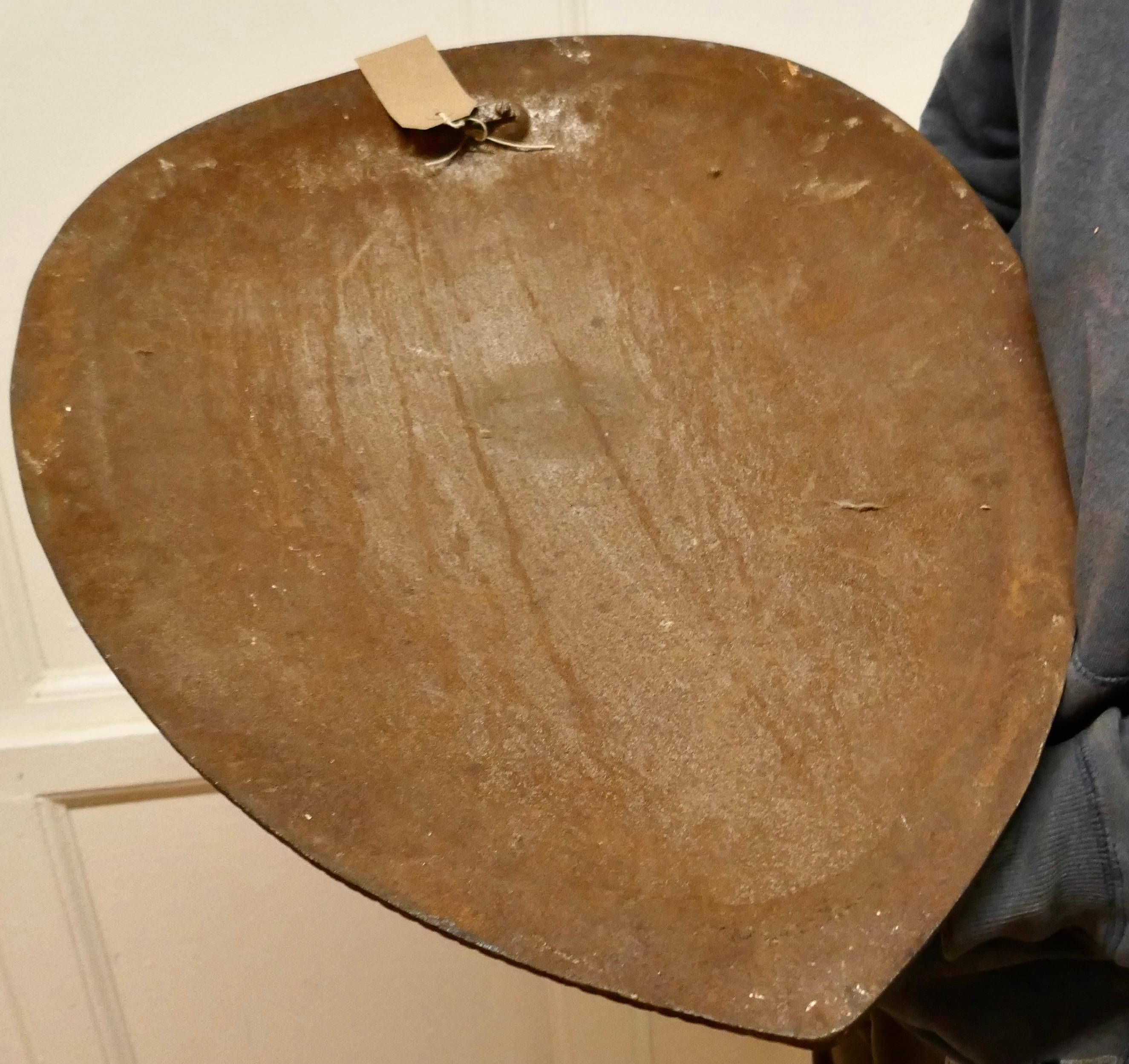 19th Century Iron Wall Hanging Shield Fire Back For Sale 4