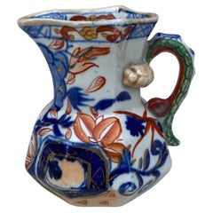 Pichet à anse serpent Mason s Ironstone du 19e siècle Motif Imari