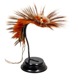 19th Century Iroquois Moose Hair Roach Hairpiece