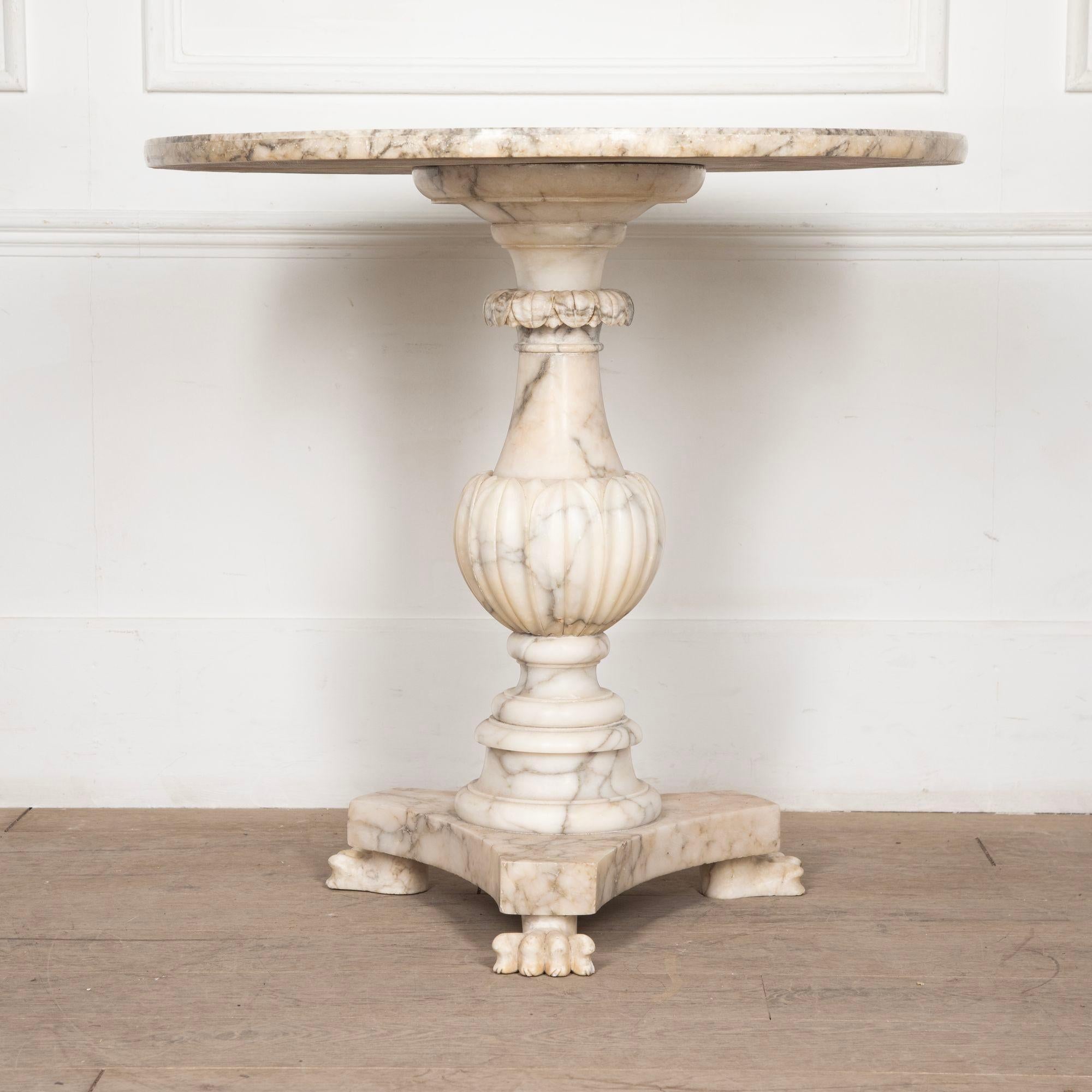 19th Century Italian Alabaster Centre Table For Sale 4