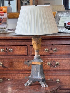 Lampe de bâton d'autel italienne du 19e siècle