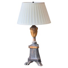 Lampe de bâton d'autel italienne du 19e siècle