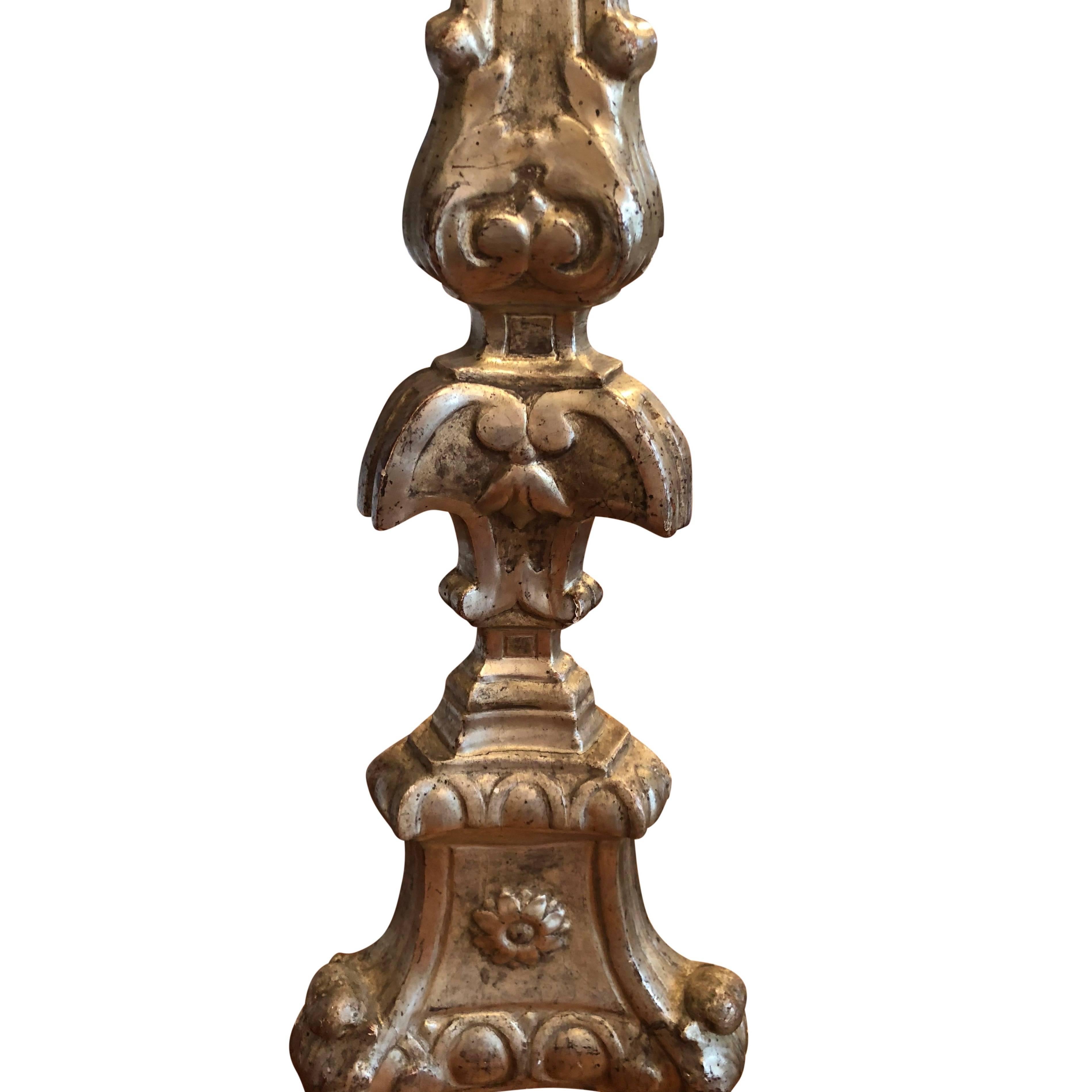 19th Century Italian Alter Candlesticks For Sale 2