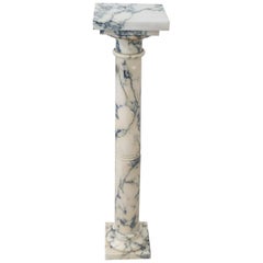19th Century Italian Antique Column in Carrara Marble 19th Century Italian Antique Column in Carrara Marble