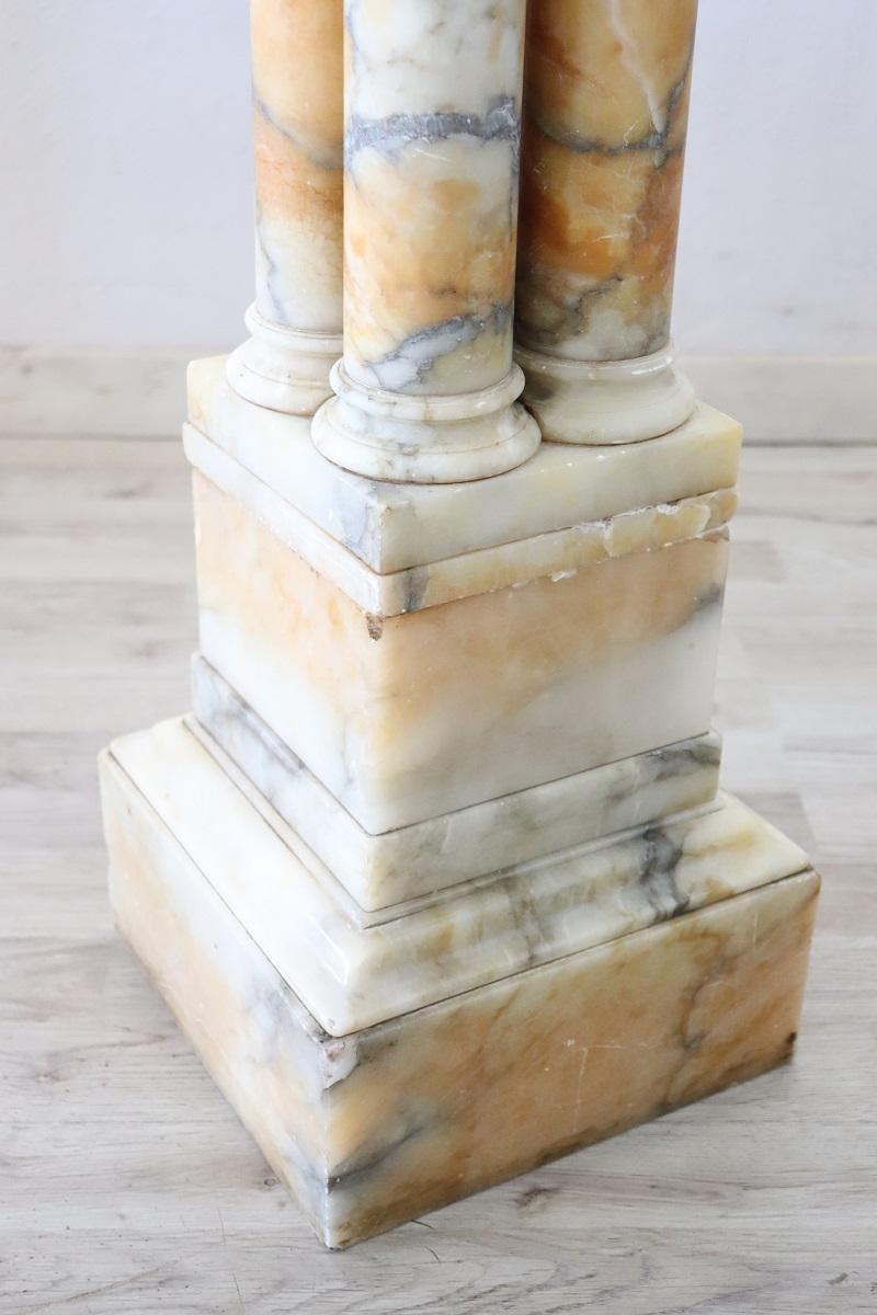 19th Century Italian Antique Column in Marble For Sale 4